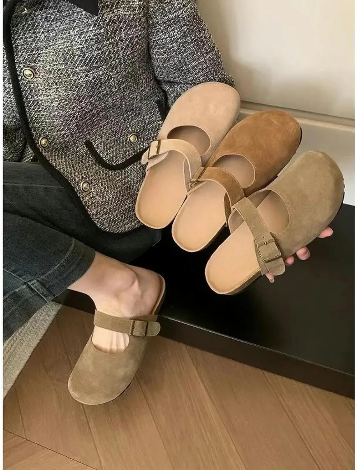 Women's Mule Sandals Women's Closed Toe Mules Sizes 35-43