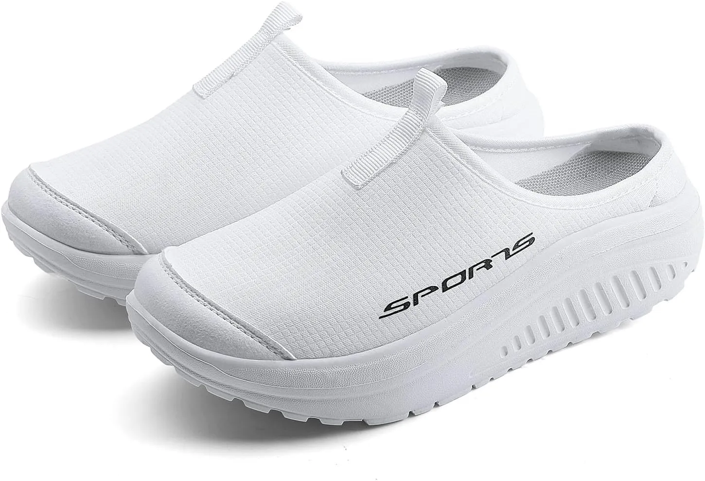 Women's No Limits Slip-On Mule Walking Shoes Women Fashion Sneakers Comfort Wedge Platform Loafers
