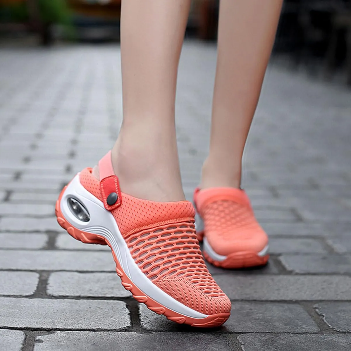 Women's Orthopedic Clogs with Air Cushion Support to Reduce Back and Knee Pressure, Walking Shoes Slippers Sandals