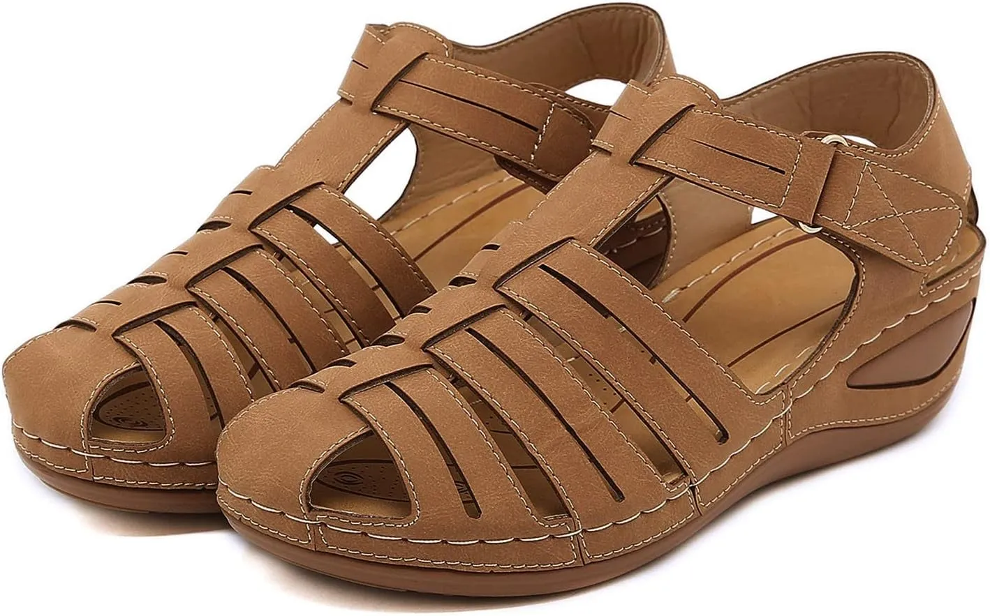 Womens Orthopedic Wedge Sandals Sandalias De Verano Para Mujer De Tacon Sandals for Women Dressy Casual Orthopaedic Shoes for Women Arch Support Orthopedic Shoes Wide Wide Foot Heels