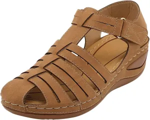 Womens Orthopedic Wedge Sandals Sandalias De Verano Para Mujer De Tacon Sandals for Women Dressy Casual Orthopaedic Shoes for Women Arch Support Orthopedic Shoes Wide Wide Foot Heels