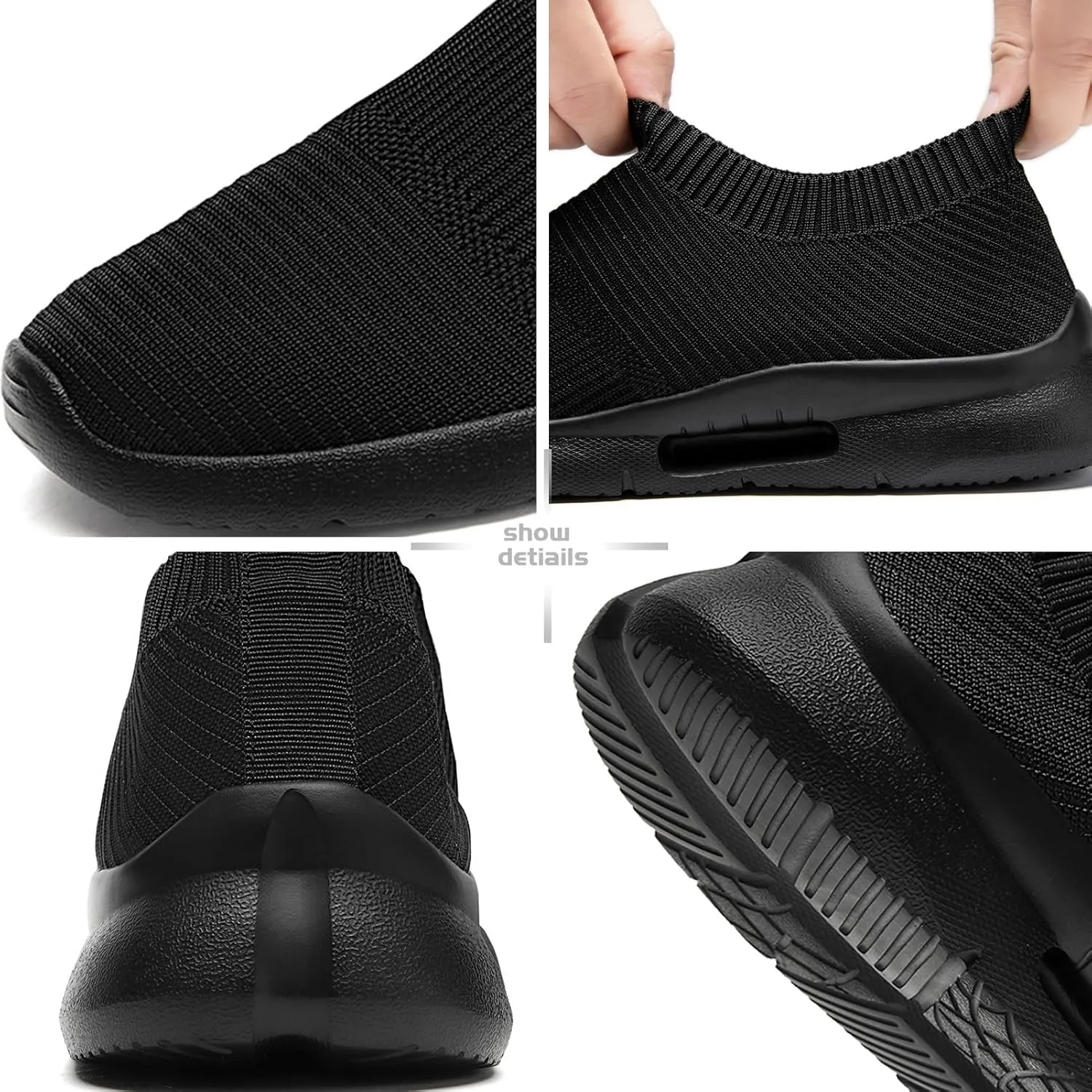 Womens Running Shoes Tennis Walking Gym Workout Athletic Slip on Fashion Sneakers Breathable Lightweight Sport Jogging Hiking Casual Shoe
