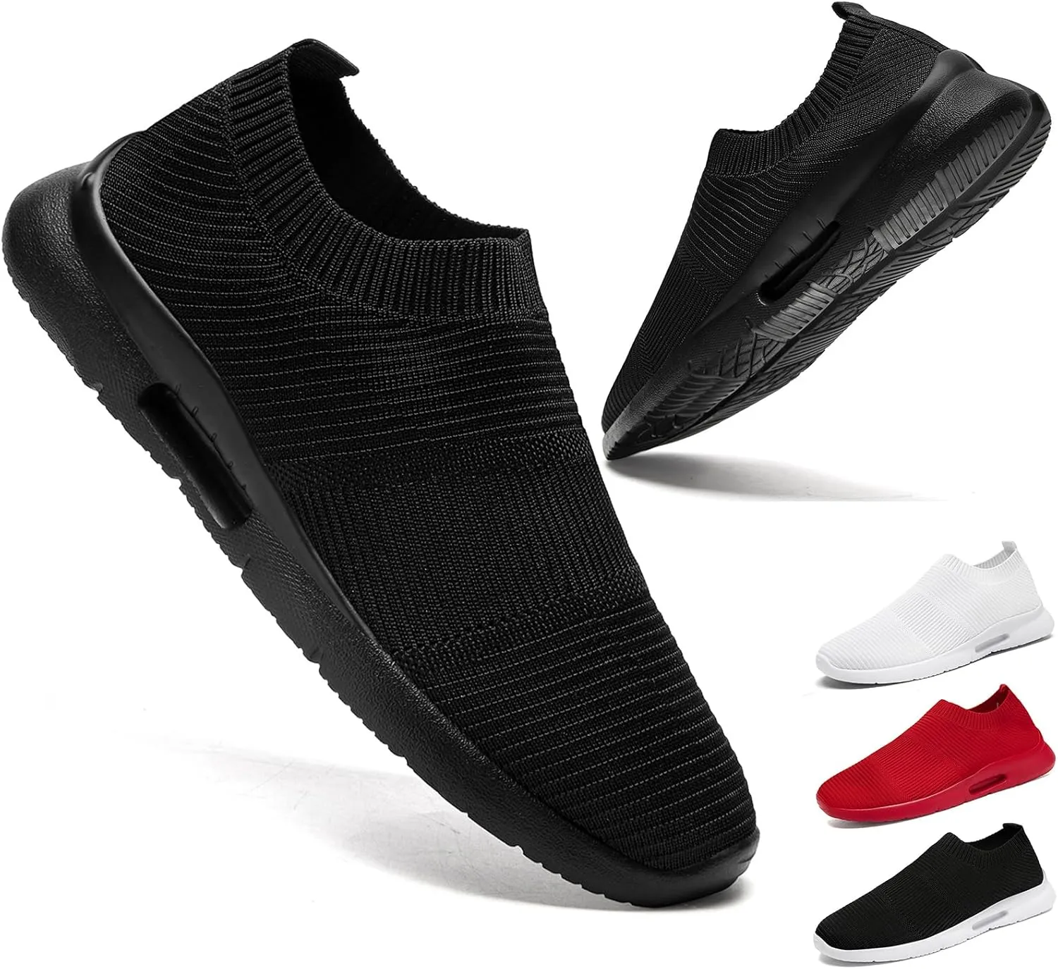 Womens Running Shoes Tennis Walking Gym Workout Athletic Slip on Fashion Sneakers Breathable Lightweight Sport Jogging Hiking Casual Shoe