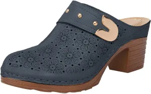 Women's Sandal Heels,Two Strap Open Toe Platform Slip-on Chunky Heels Sandals For Women Comfortable Walking Casual Dressy Summer Mules Shoes