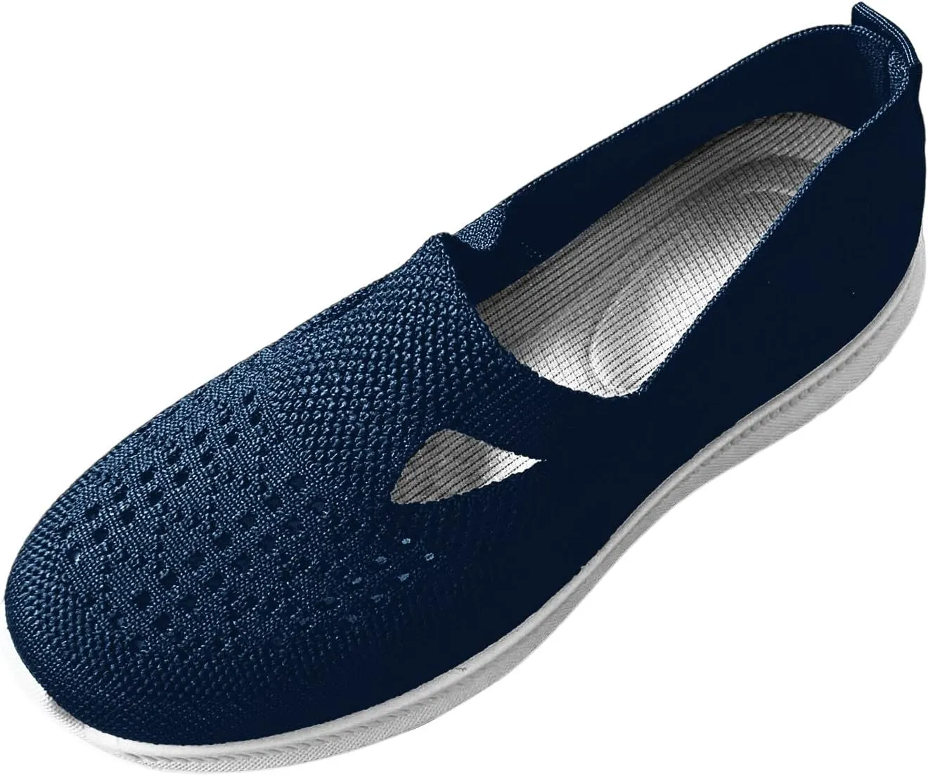 Womens Slip On Loafers Casual Comfortable Walking Shoes Lightweight Canvas Sneakers Non Slip Flat Flats