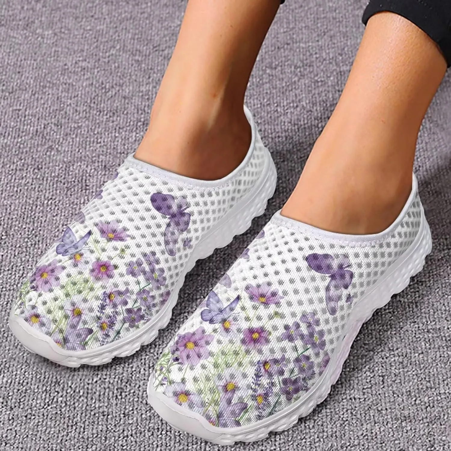 Womens Slip On Sneakers Women Walking Tennis Shoes Lightweight Casual Sneakers for Gym Travel Work Pregnant