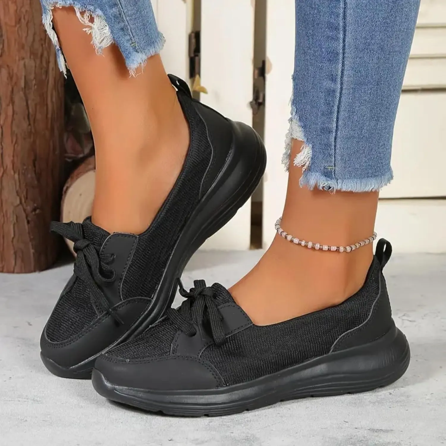 Womens Walking Shoes 2024 New Orthopedic Shoes Breathable Slip On Arch Support Non-Slip Sneakers Comfortable Loafers