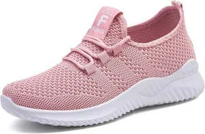 Womens Walking Shoes 2025 Non Slip Lightweight Breathable Mesh Running Shoes Casual Comfortable Slip On Sneakers Sports Workout Gym Shoe for Gym Travel Work