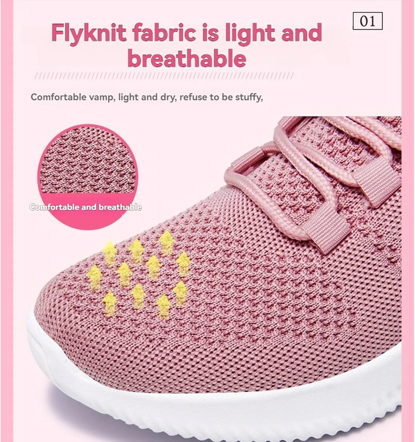 Womens Walking Shoes 2025 Non Slip Lightweight Breathable Mesh Running Shoes Casual Comfortable Slip On Sneakers Sports Workout Gym Shoe for Gym Travel Work