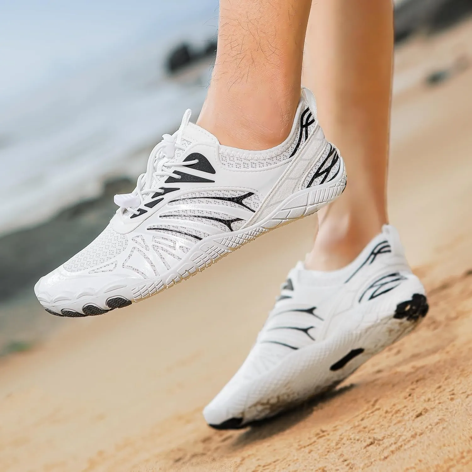 Women's Water Shoes, Men Barefoot Grounded Footwear Quick Dry Aqua Shoes for Unisex Hike Hiking Workout Beach Swimming
