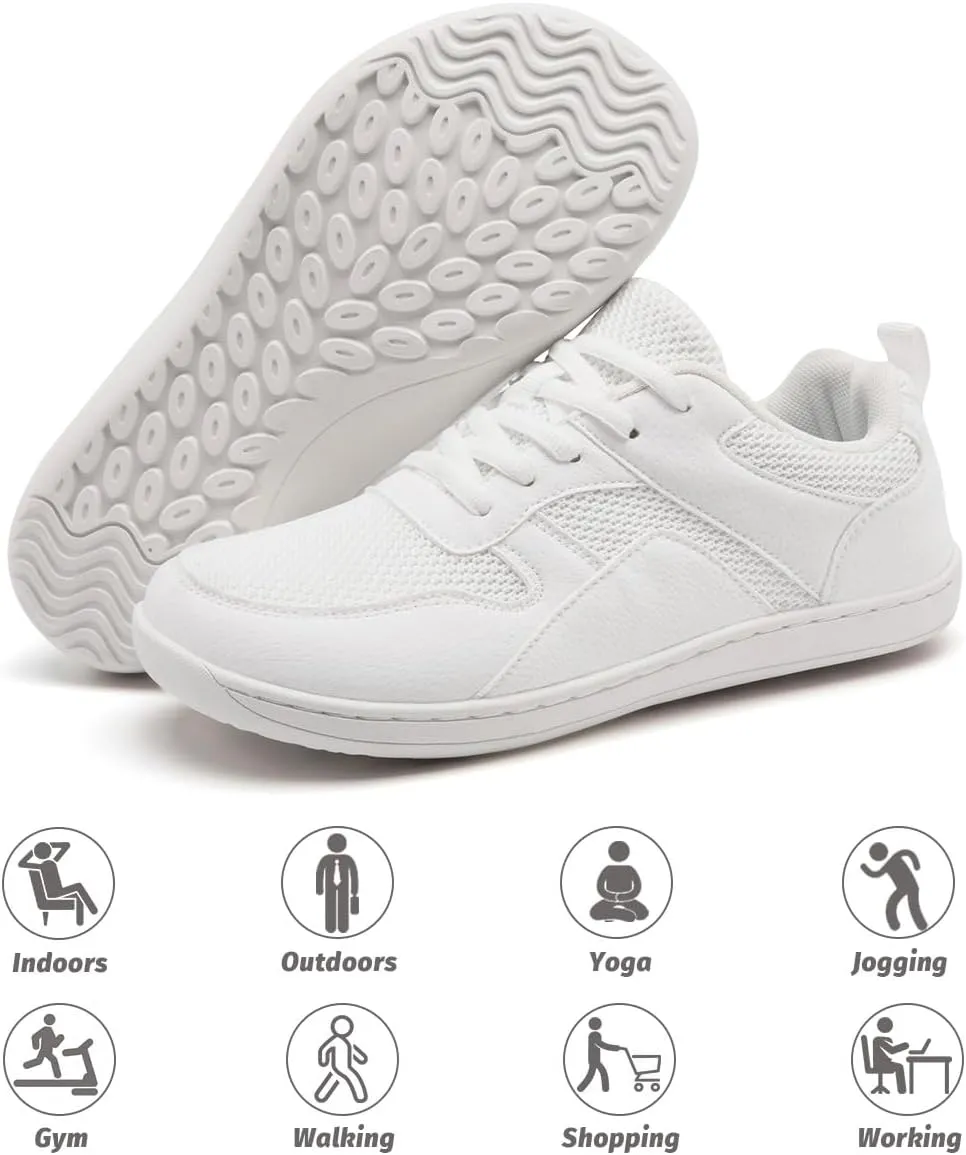Women's Wide Toe Box Barefoot Sneakers Slip On Shoes Non Slip Running Sneakers Jogging Shoes