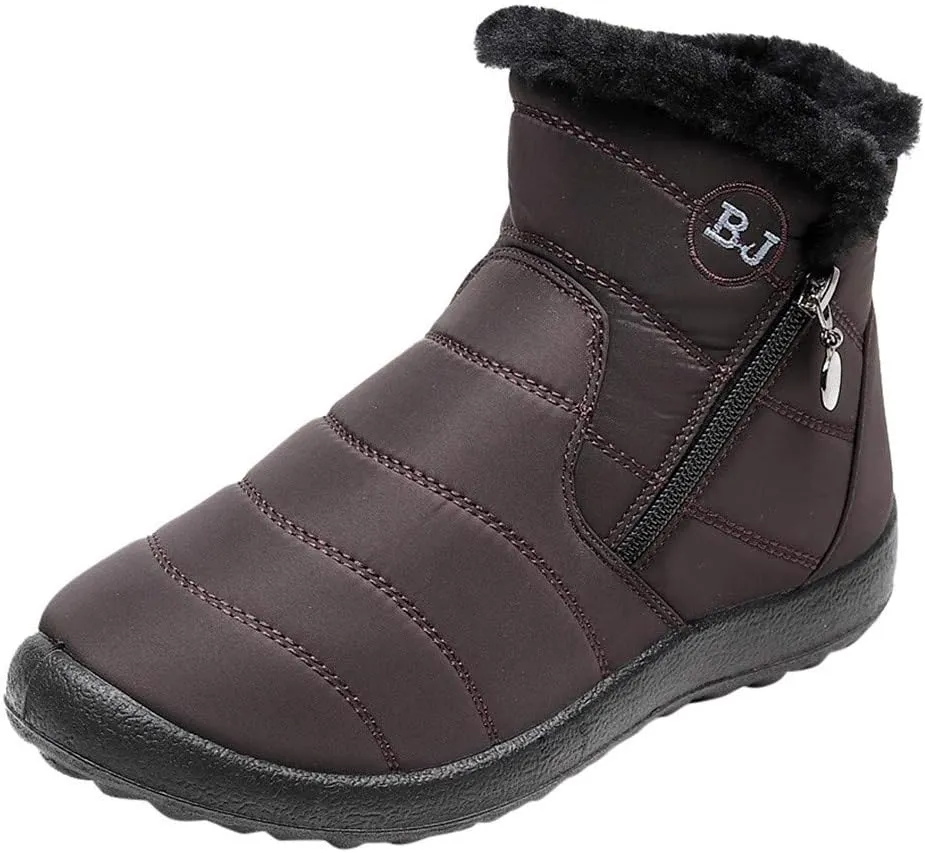 Womens Winter Barefoot Shoes Men Wide Toe Box Warm Faux Fur Lined Ankle Sneakers Winter Walking Shoes for Men
