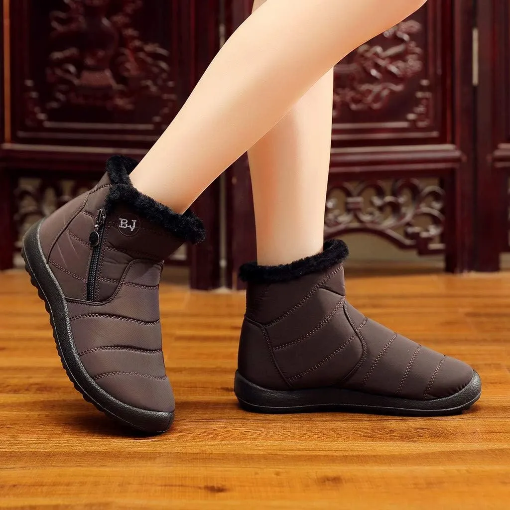 Womens Winter Barefoot Shoes Men Wide Toe Box Warm Faux Fur Lined Ankle Sneakers Winter Walking Shoes for Men