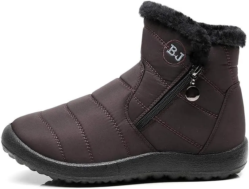 Womens Winter Barefoot Shoes Men Wide Toe Box Warm Faux Fur Lined Ankle Sneakers Winter Walking Shoes for Men