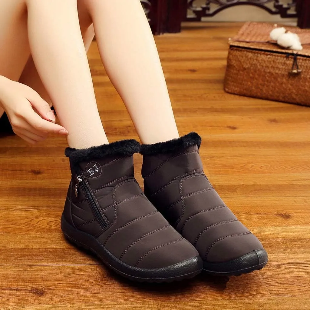 Womens Winter Barefoot Shoes Men Wide Toe Box Warm Faux Fur Lined Ankle Sneakers Winter Walking Shoes for Men