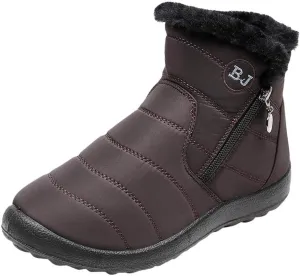 Womens Winter Barefoot Shoes Men Wide Toe Box Warm Faux Fur Lined Ankle Sneakers Winter Walking Shoes for Men