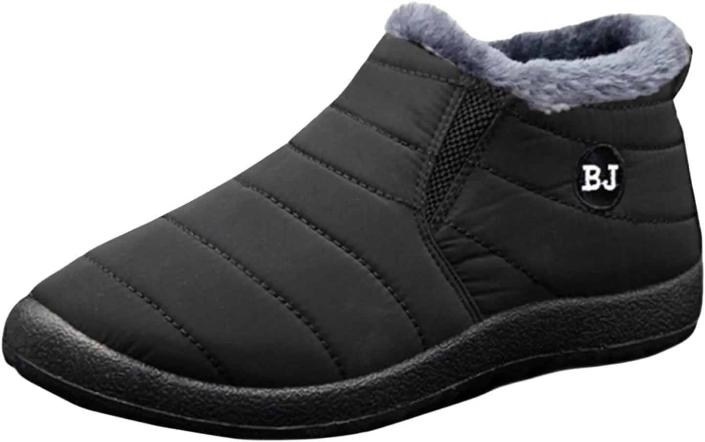 Womens Winter Snow Boots Ankle Booties Warm Fur Lined Waterproof Insulated Slip On Outdoor Shoes Anti-Slip Sneaker