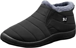 Womens Winter Snow Boots Ankle Booties Warm Fur Lined Waterproof Insulated Slip On Outdoor Shoes Anti-Slip Sneaker