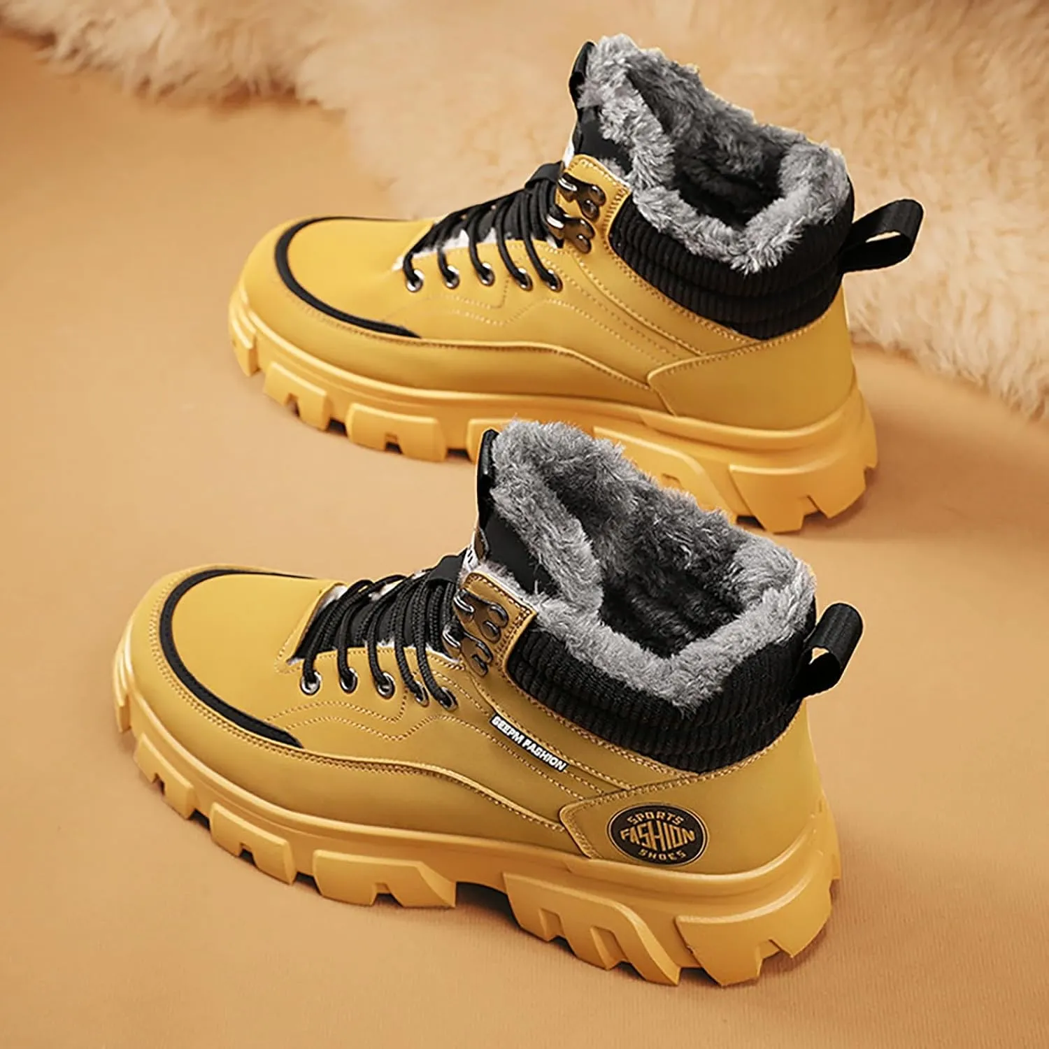Work Boots for Men Soft Toe Hiking Sneakers Warm Booties Womens Safety Shoes Non Slip Waterproof Outdoor Shoes Lightweight Anti Slip Hike Grounded Footwear